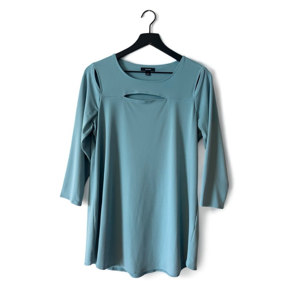 Alfani Cut-Out 3/4 Sleeve Top Size M